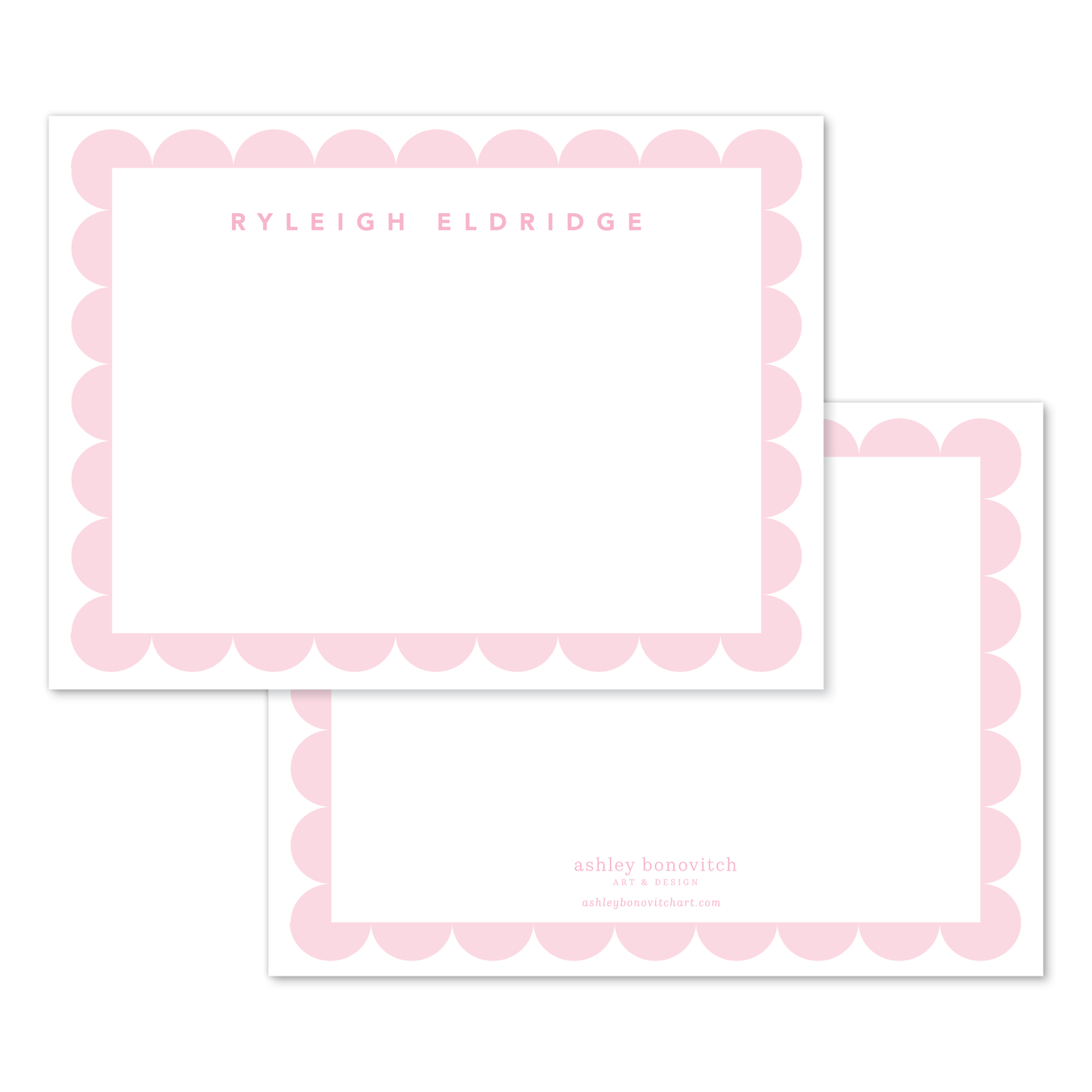 Scallop Stationery Set