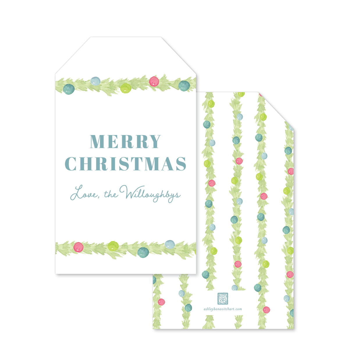 Jolly Garland Gift Tags