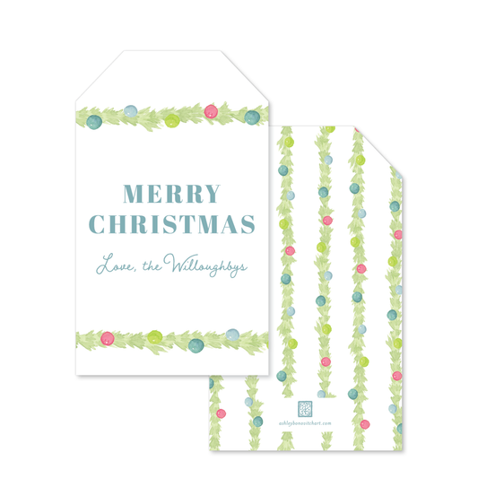 Jolly Garland Gift Tags