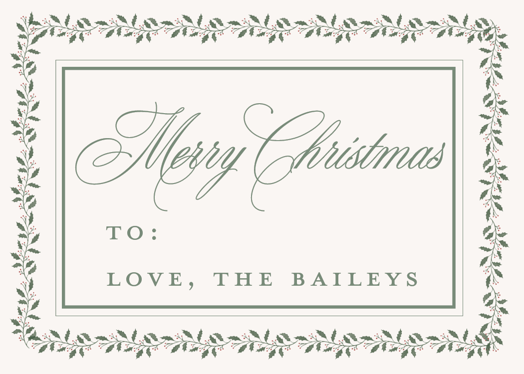 Branches and Berries Border Gift Stickers