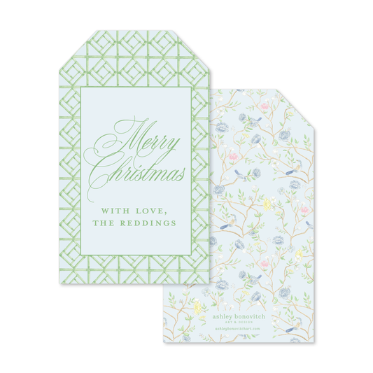 Bamboo Chinoiserie Christmas Tags