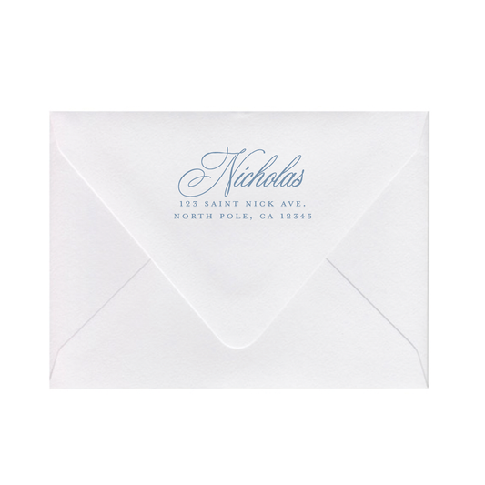 Christmas Card Return Addressing
