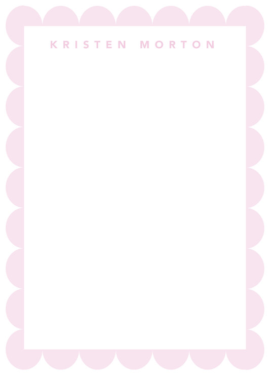 Scallop Border Notepad