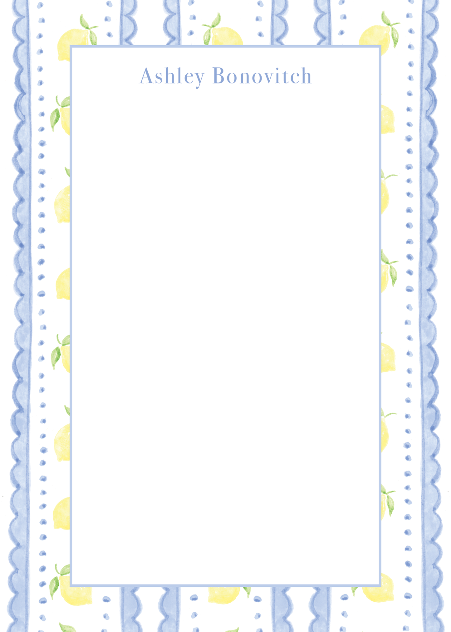 Lemon Scallop Notepad