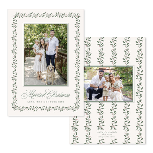 Branches and Berries Christmas Card