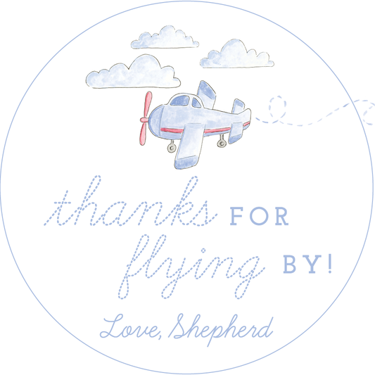 Airplane Party Stickers