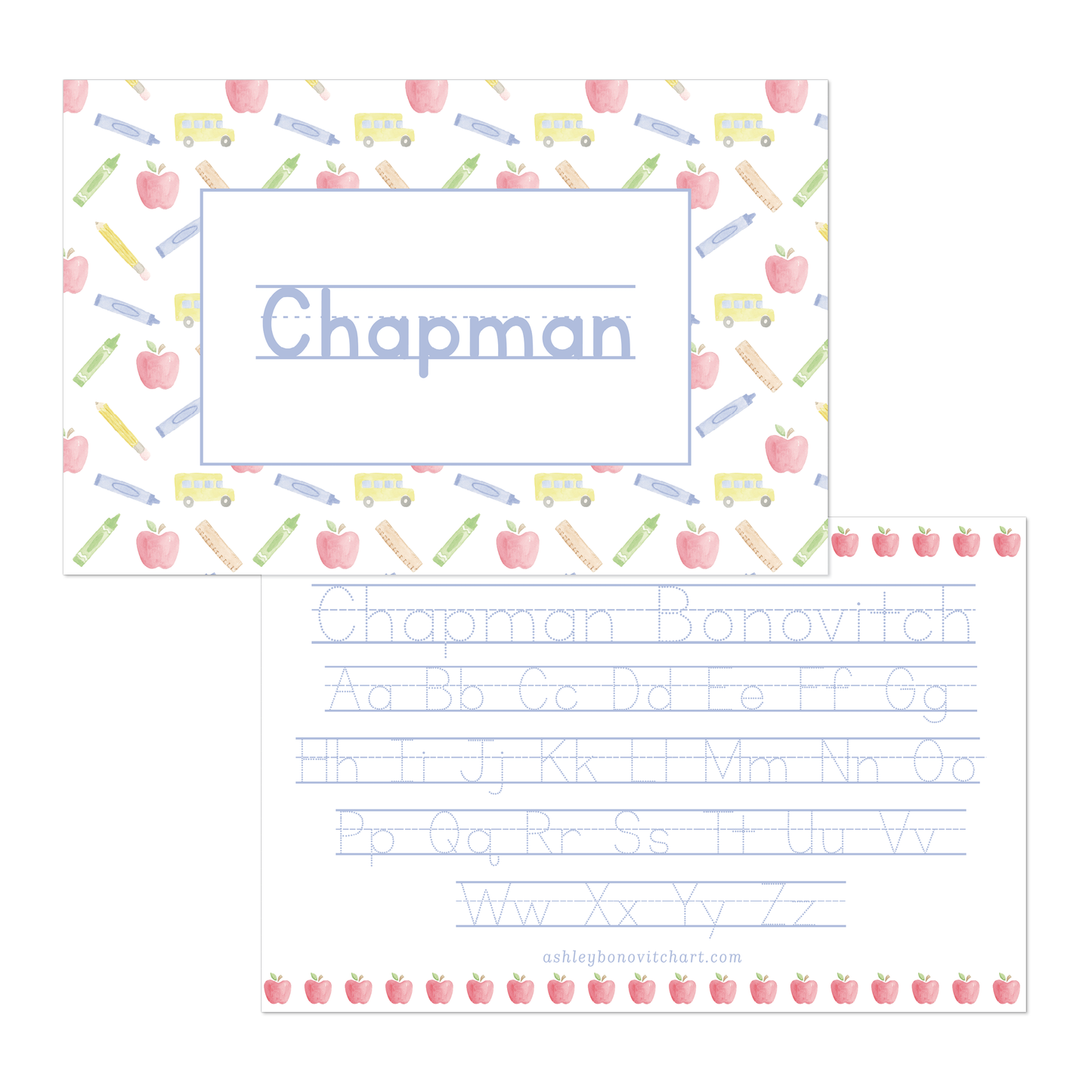Back to School Placemat in School Days