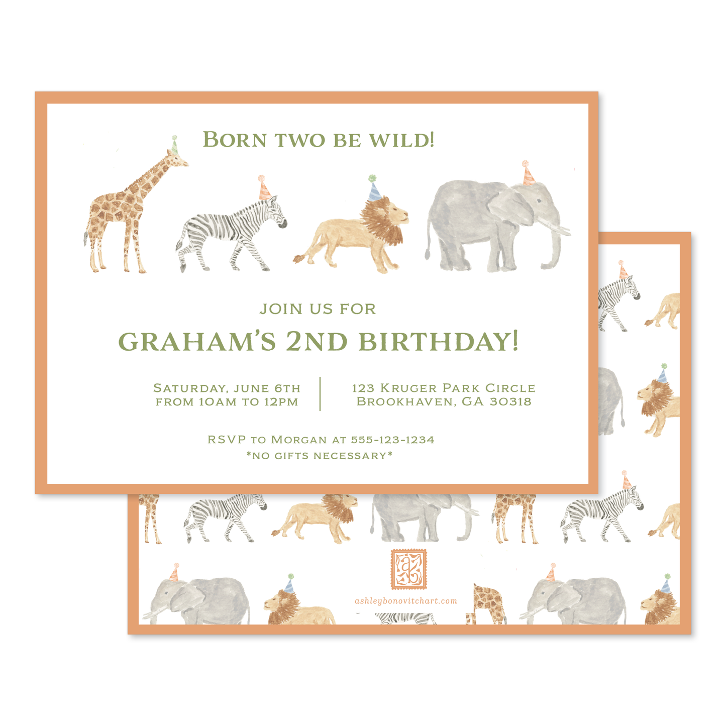 Born to be Wild Party Invitation