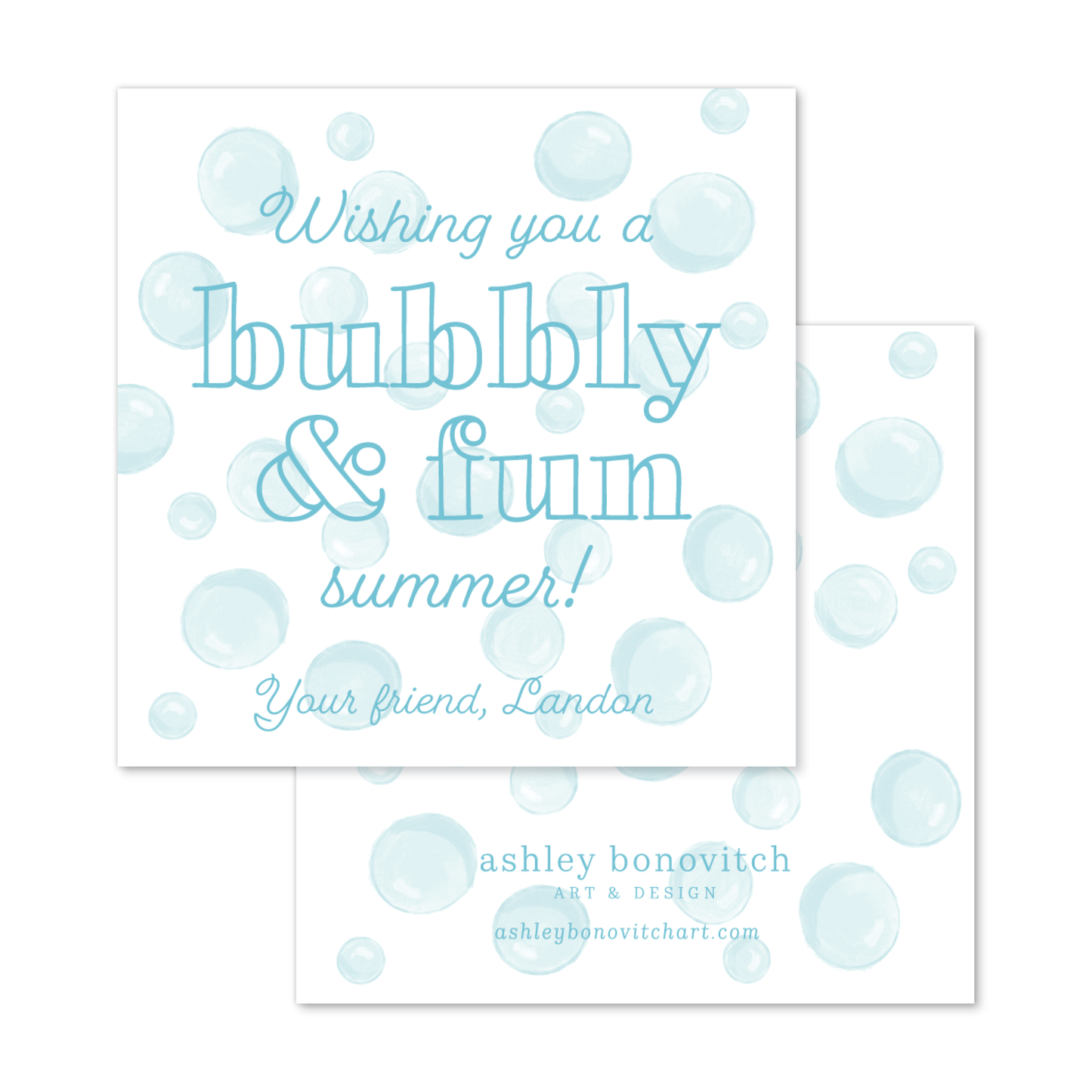 Bubbly Summer Tags