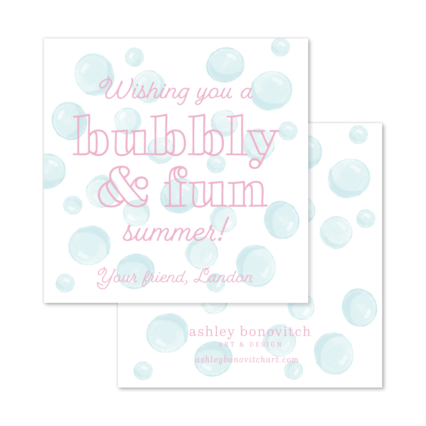 Bubbly Summer Tags