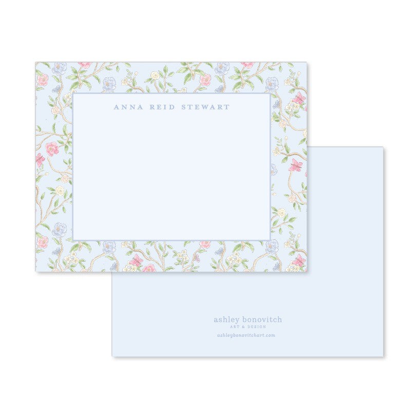 Chinoiserie Stationery in Blue