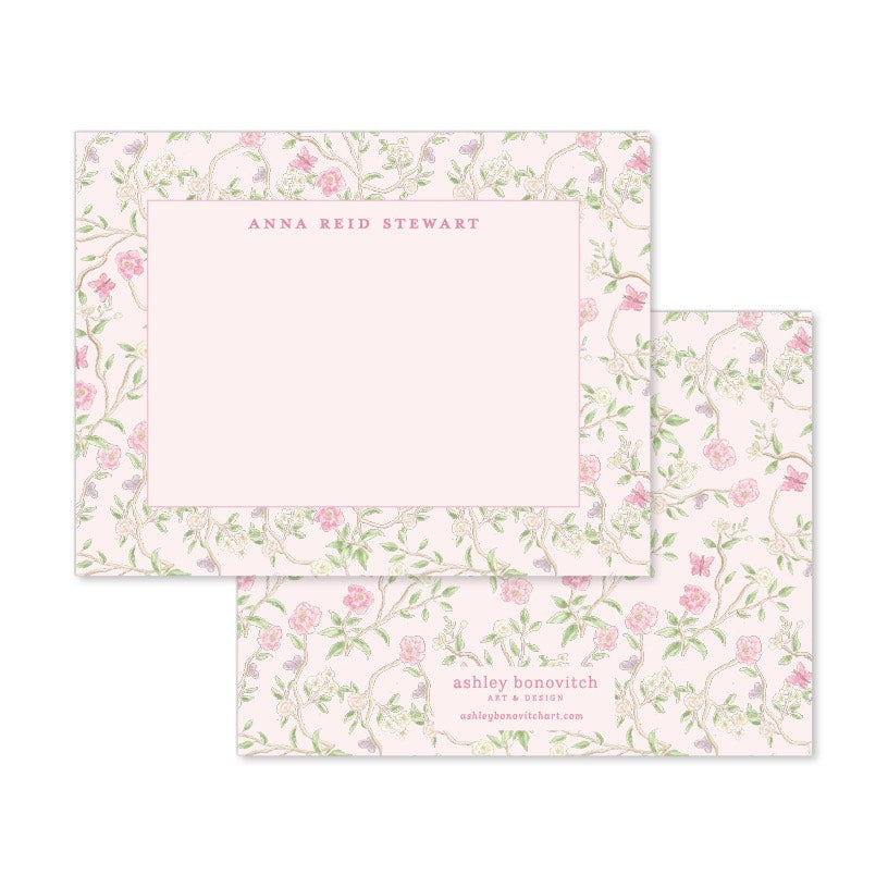 Chinoiserie Stationery in Pink