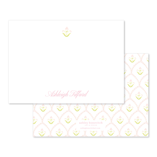 Daffodil Scallop Stationery Set