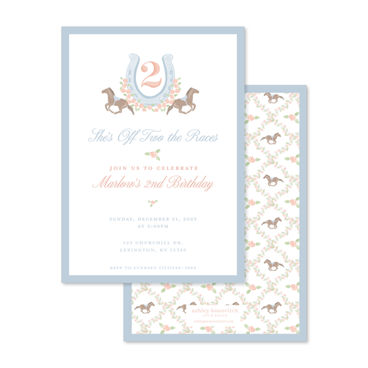 Derby Invitations in Pink