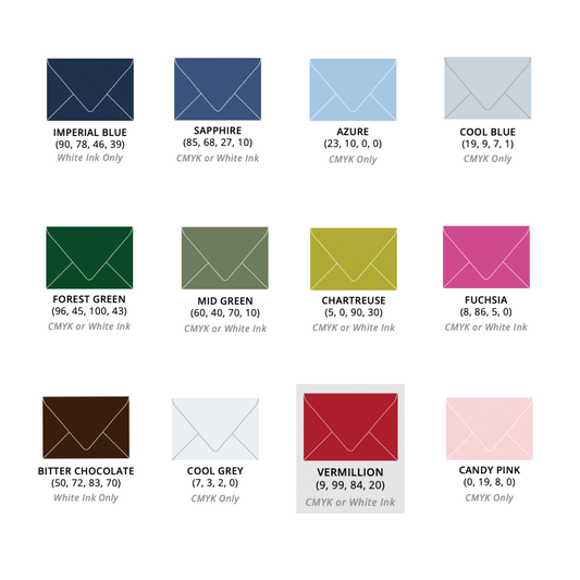Christmas Card Colored Envelope Upgrade