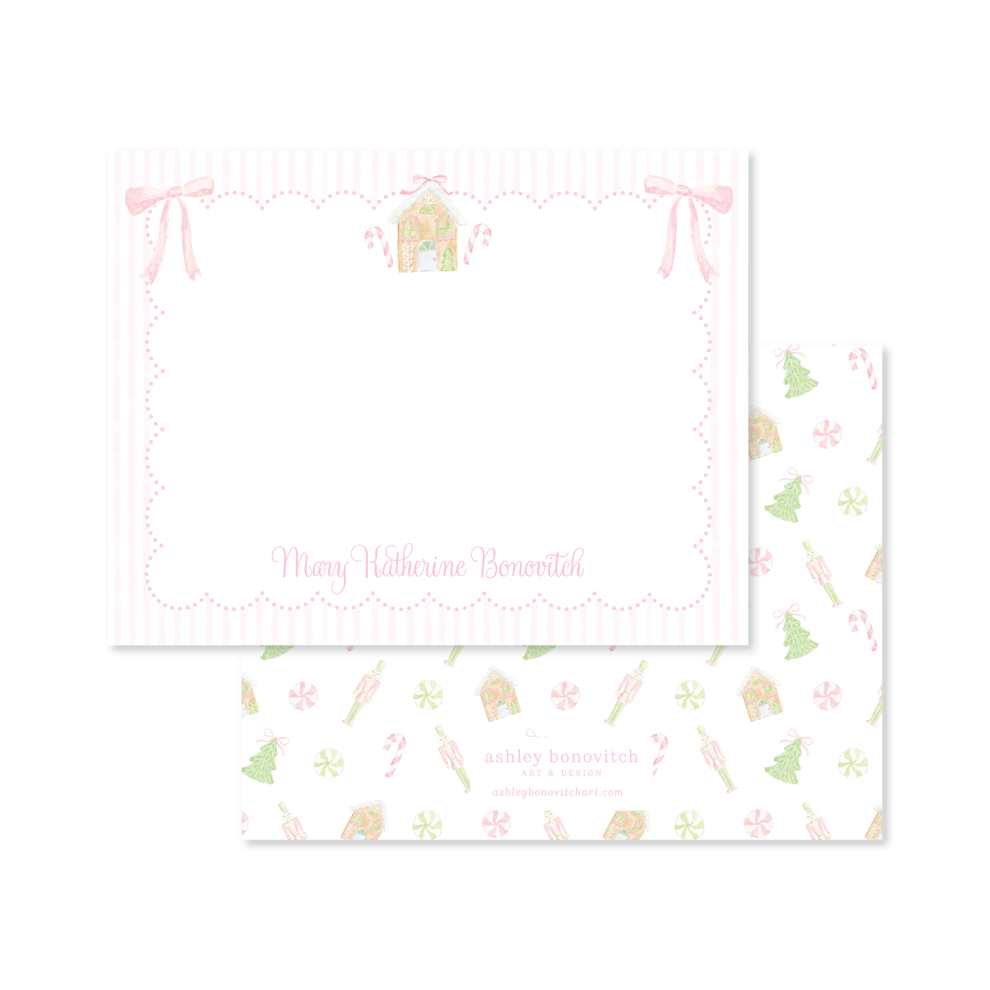 Gingerbread Stationery Set