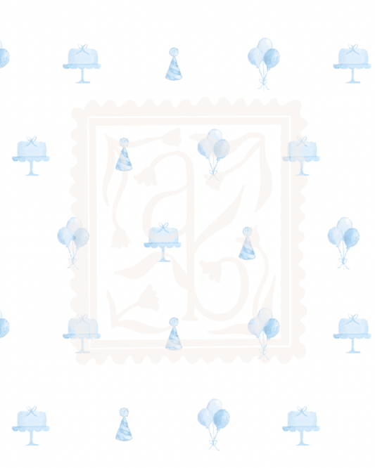 Classic Blue Birthday Pattern