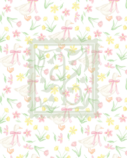 Silly Goose Floral Pattern