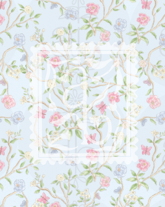Chinoiserie Pattern in Blue