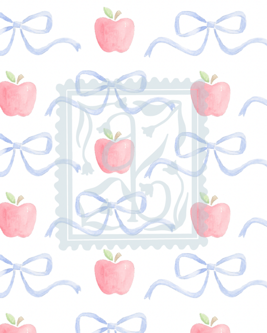 Apples and Bows Pattern