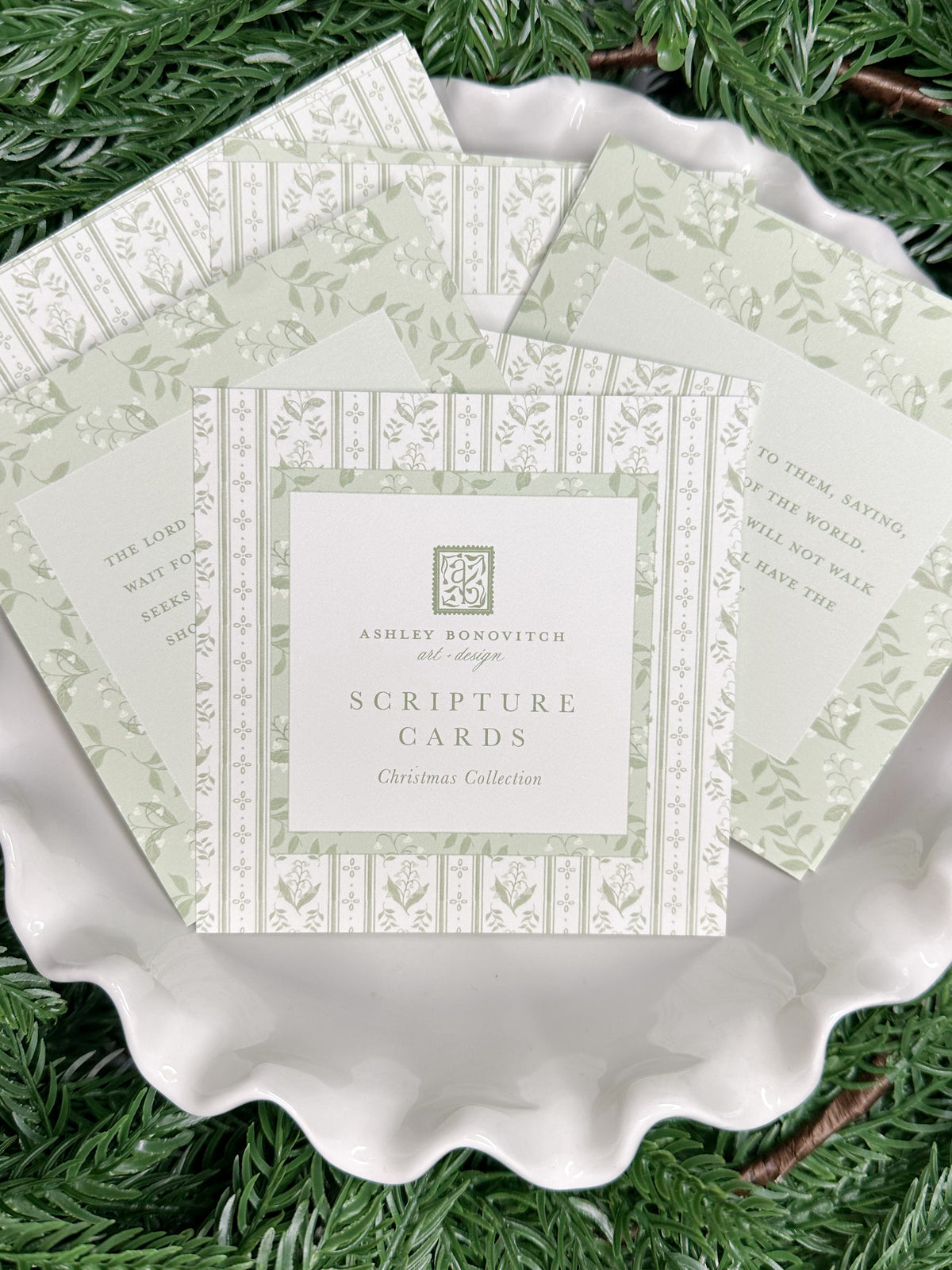 Christmas Scripture Cards in Lily of the Valley