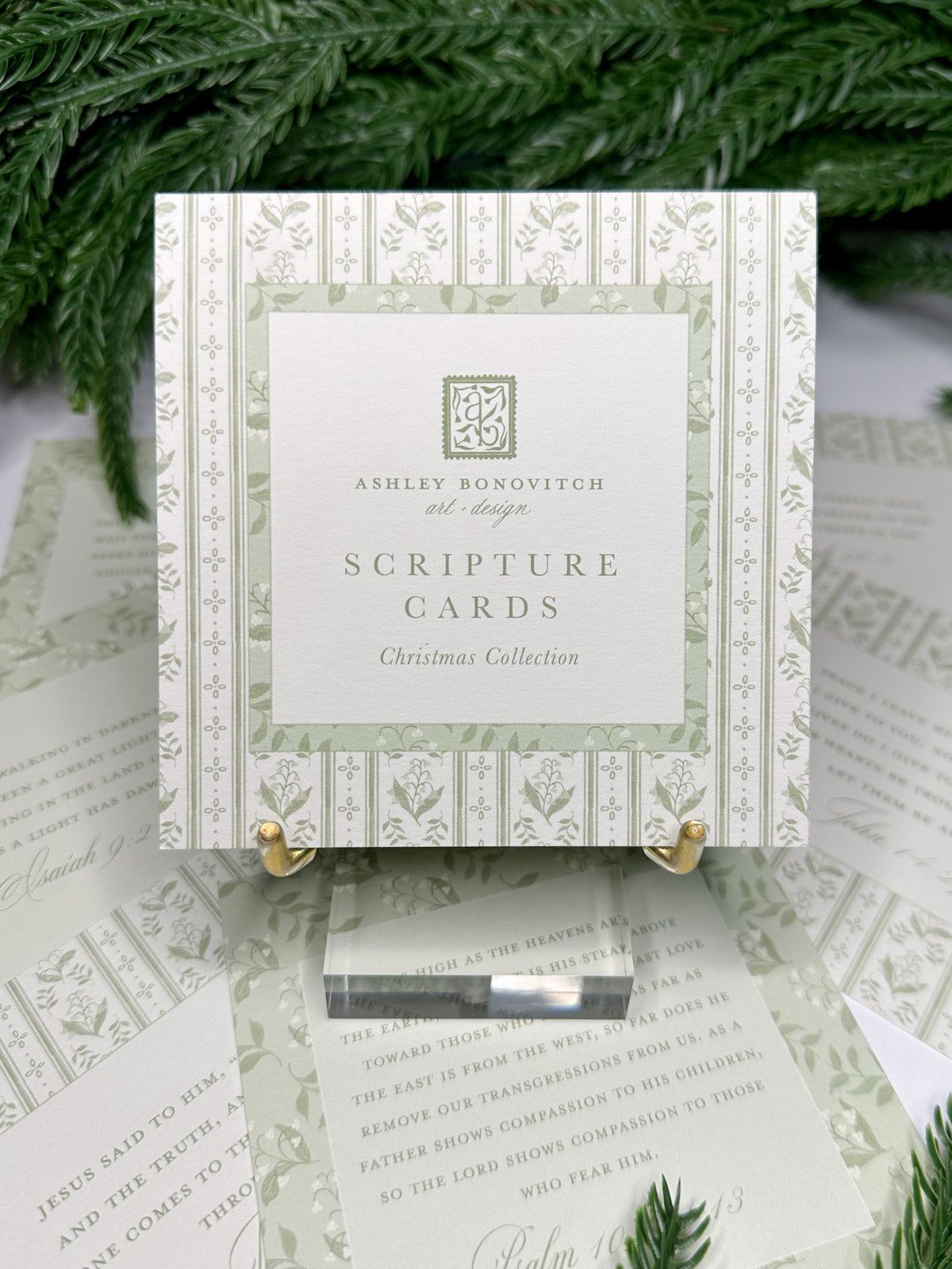 Christmas Scripture Cards in Lily of the Valley