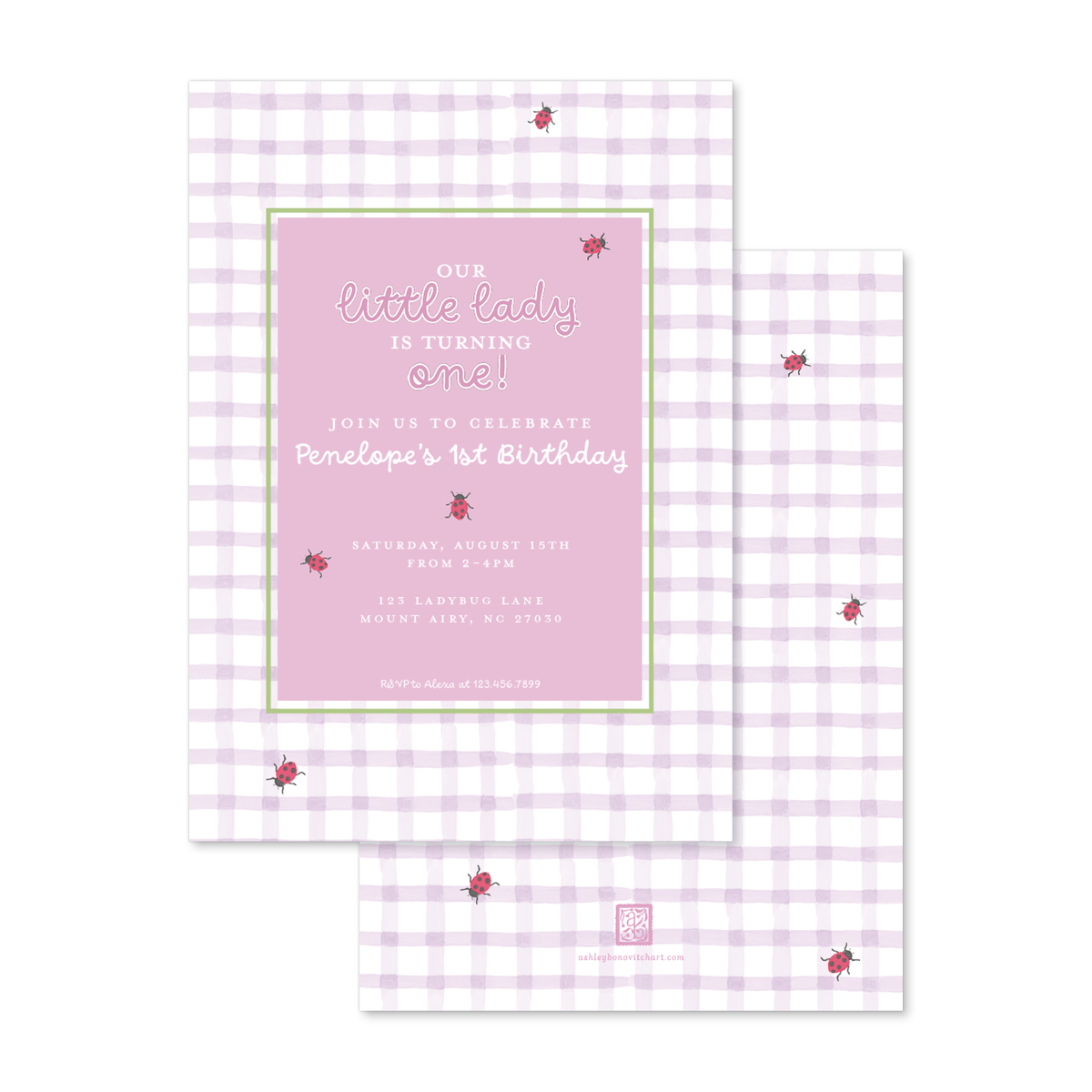 Ladybug Party Invitation