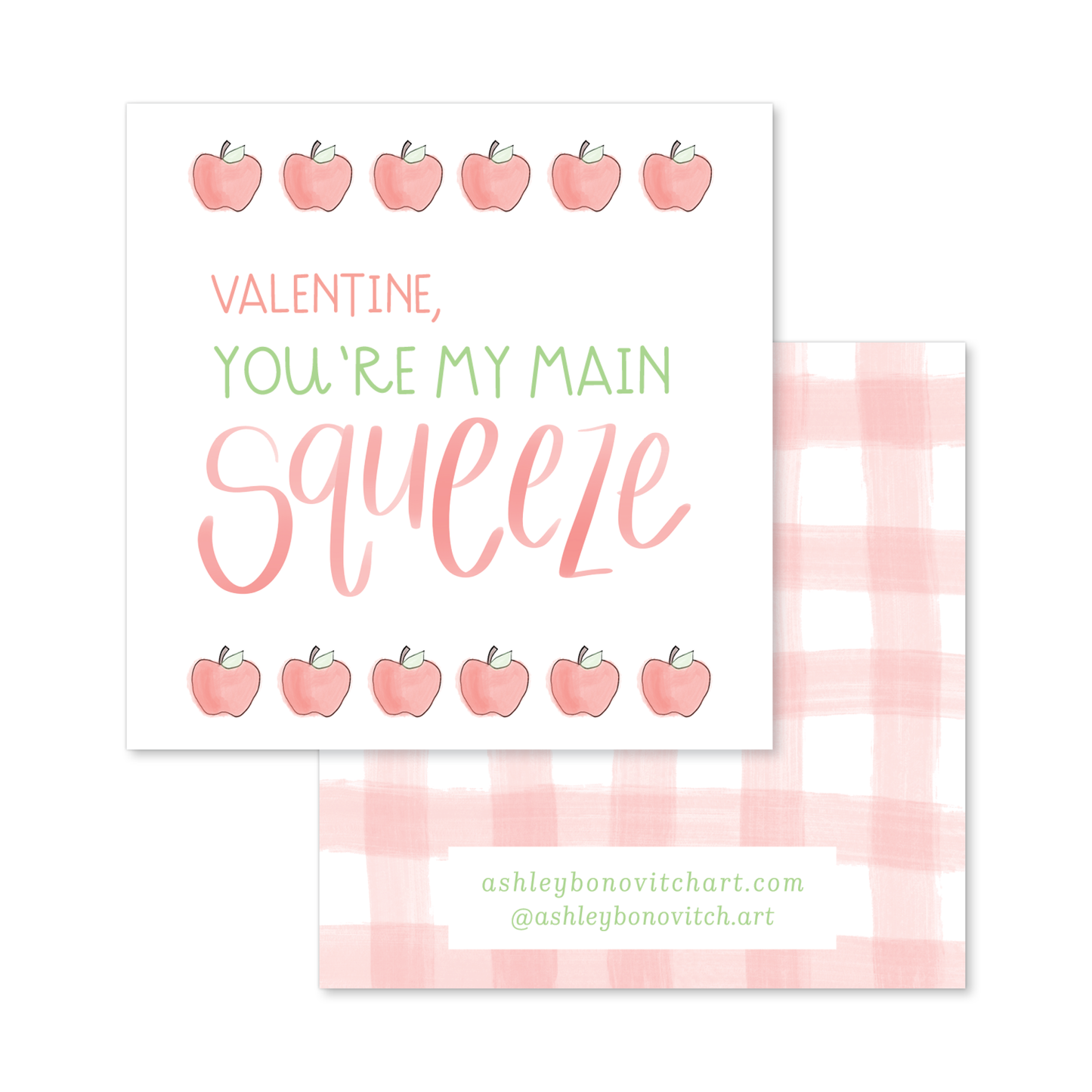Main Squeeze Valentines Tags