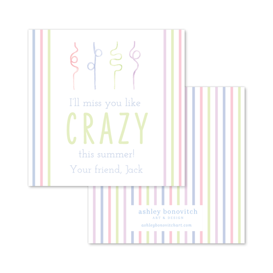 Miss You Like Crazy Gift Tags