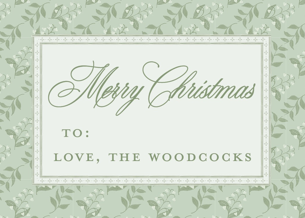 Lily Of the Valley Christmas Sticker - Ashley Bonovitch Art x Name Sake Celebrations Collab