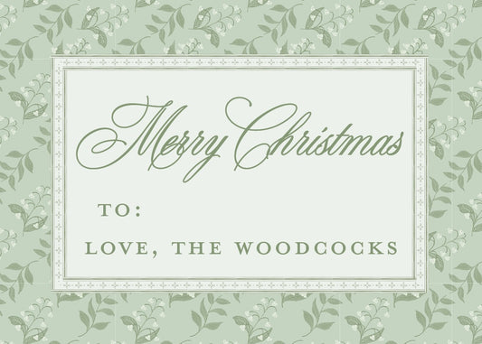 Lily Of the Valley Christmas Sticker - Ashley Bonovitch Art x Name Sake Celebrations Collab