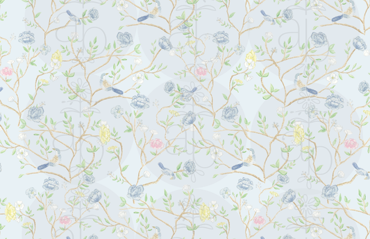 Chinoiserie Birds Paper Placemats