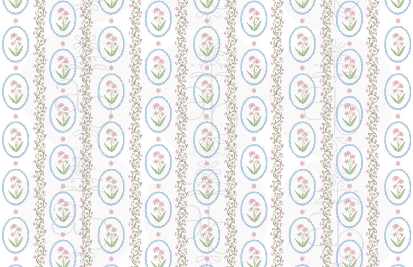 Floral Scallop Medallion Paper Placemats