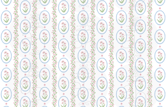 Floral Scallop Medallion Paper Placemats