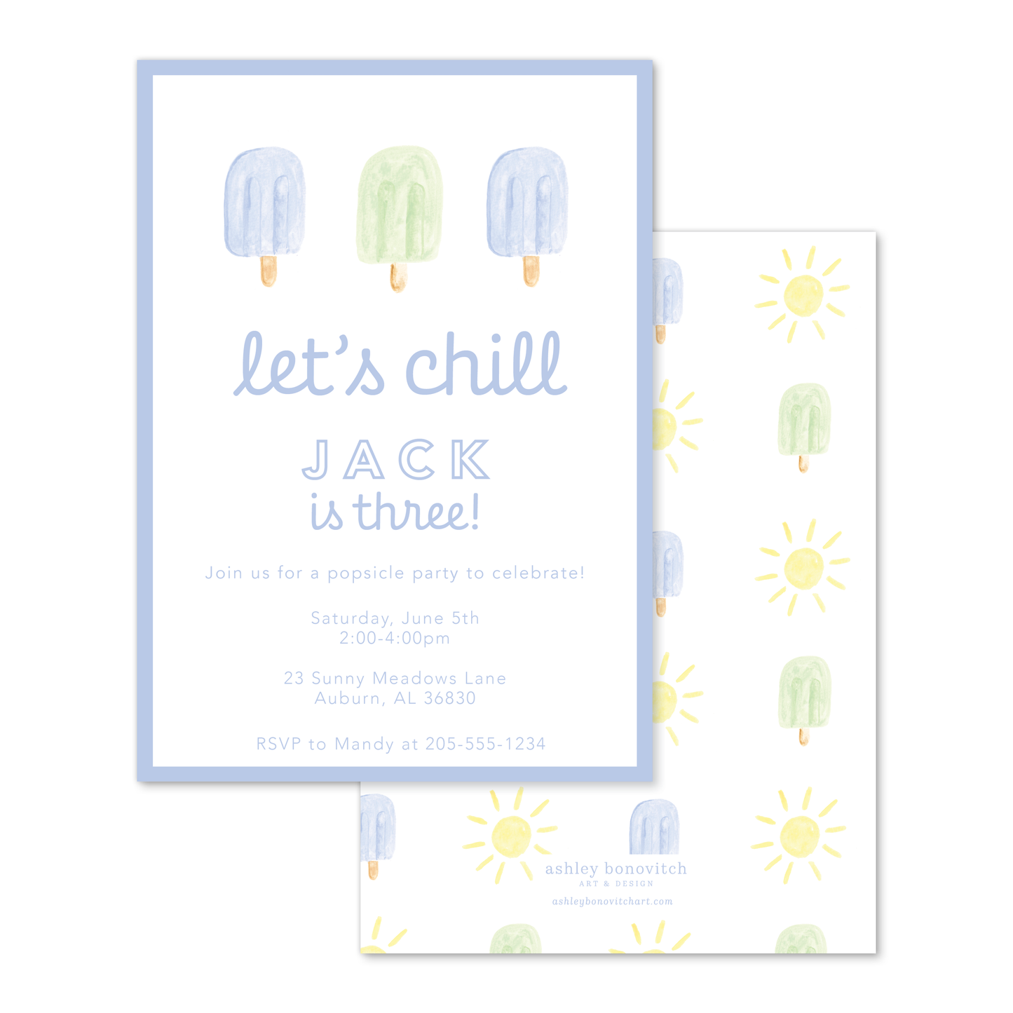 Popsicle Party Invitation