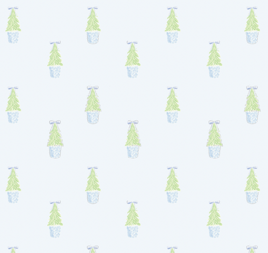 Christmas Tree Topiary Wrapping Paper Sheets - PREORDER