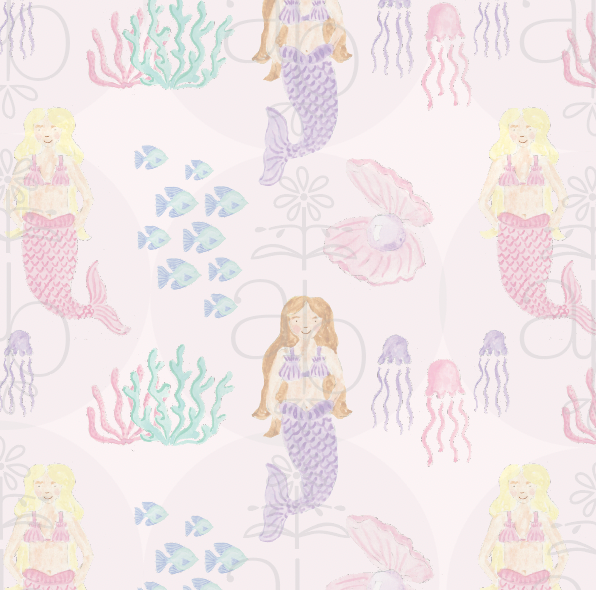 Pastel Mermaid Pattern