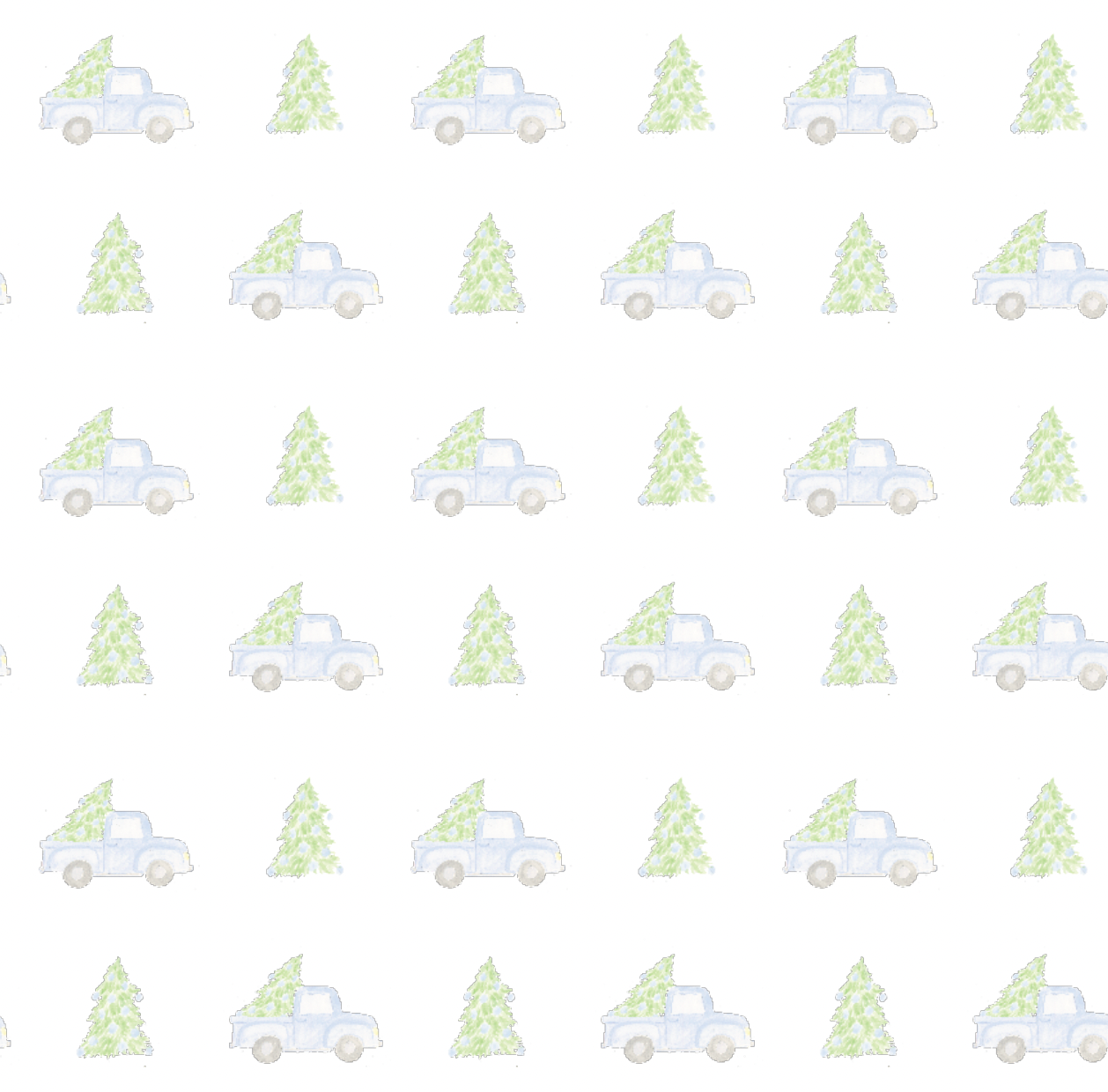 Trucks and Trees Wrapping Paper - PREORDER