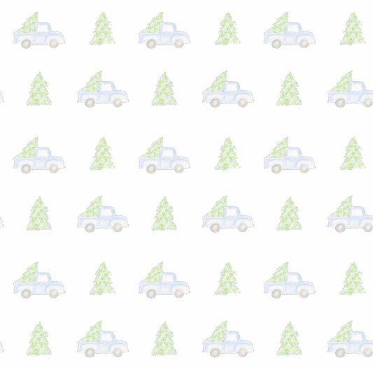 Trucks and Trees Wrapping Paper - PREORDER