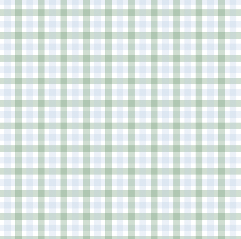 Gingham Wrapping Paper in Green/Blue - PREORDER