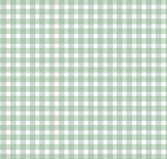 Gingham Wrapping Paper in Green - PREORDER