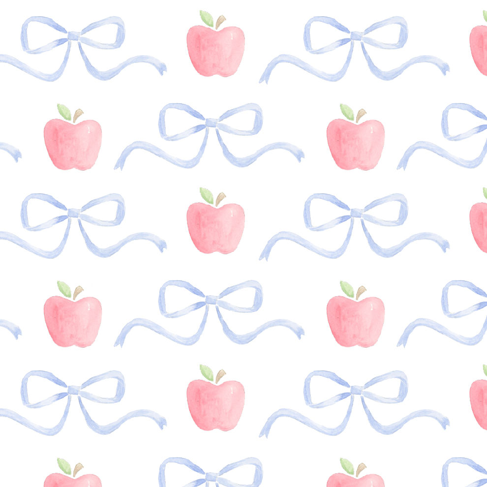 Apples and Bows Pattern