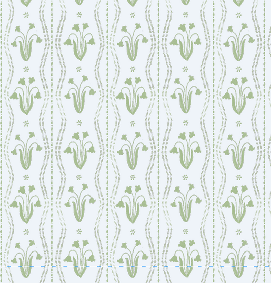 Chartreuse Floral Block Print Wrapping Paper Sheets -  PREORDER SHIPS NOV. 17TH