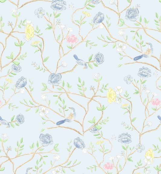 Chinoiserie Birds Wrapping Paper Sheets -  PREORDER SHIPS NOV. 17TH