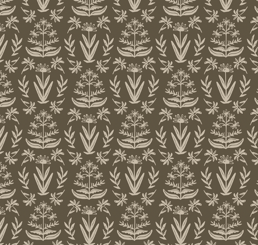 Chocolate Block Print Wrapping Paper Sheets -  PREORDER SHIPS NOV. 17TH