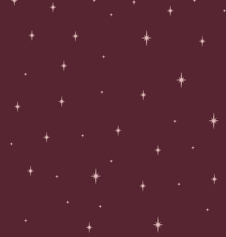 Celestial Wrapping Paper in Burgundy -  PREORDER SHIPS NOV. 17TH