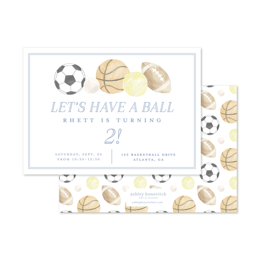 Sports Party Invitation