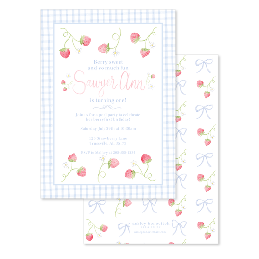 Berry Sweet Party Invitation