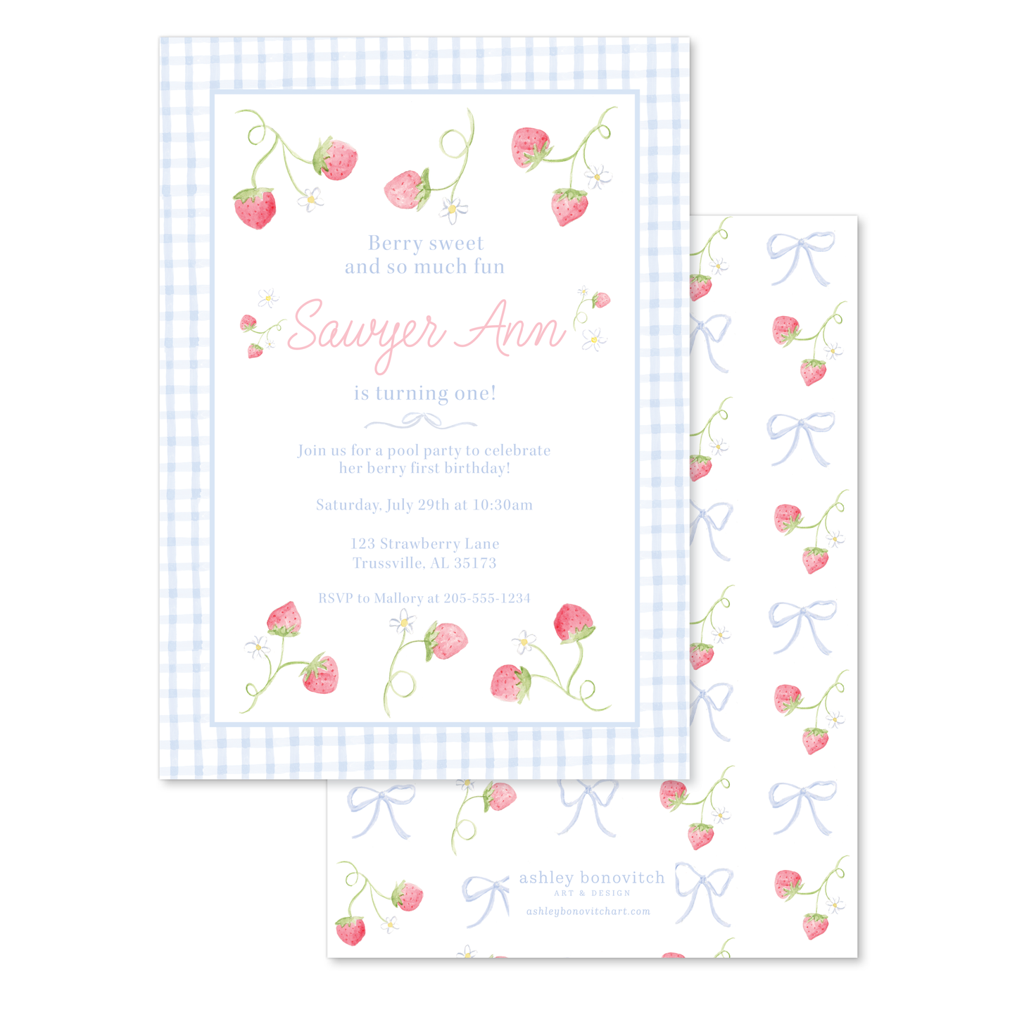 Berry Sweet Party Invitation