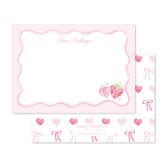 Berry Sweet Hearts Stationery Set